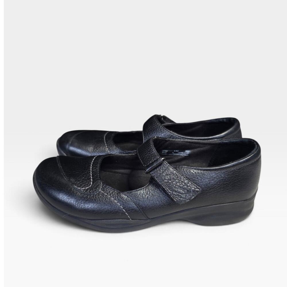 Clarks Black Leather Mary Jane Comfort Shoes Women's 9.5